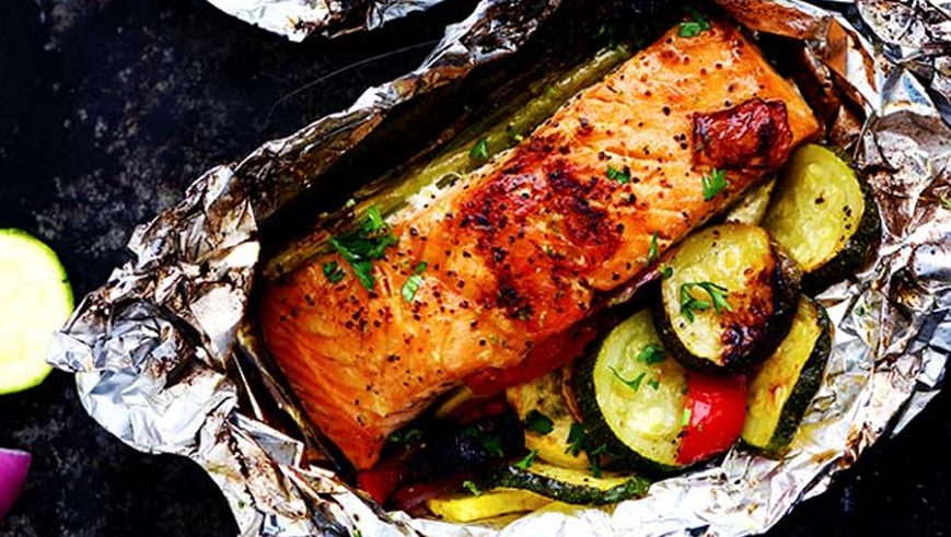 Grilled Lime Butter Salmon