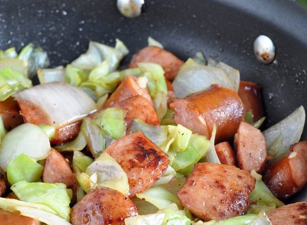 Kielbasa and Cabbage Skillet