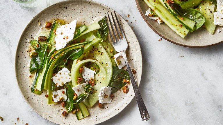 Cucumber and Melon Salad with Chile and Honey